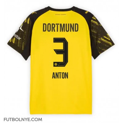 Camiseta Borussia Dortmund Waldemar Anton #3 Primera Equipación 2025-26 manga corta Camiseta Borussia Dortmund Waldemar Anton #3 Primera Equipación 2025-26 manga corta